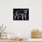 Wolf Wolves Beautiful Watercolor Poster (Küche)