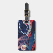 Wolf Wolves Full Moon Gepäckanhänger (Vorderseite vertikal)