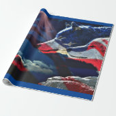 Wolf Wolves Full Moon Geschenkpapier (Ungerollt)