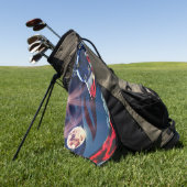 Wolf Wolves Full Moon Golfhandtuch (Gras)