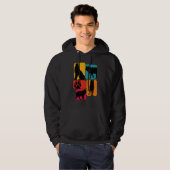 Wolf wolves Retro Design Hoodie (Vorne ganz)
