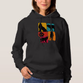 Wolf wolves Retro Design Hoodie (Vorderseite)