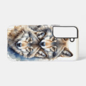 Wolf Wolves Wildtierart Samsung Galaxy Hülle (Rückseite (Horizontal))