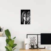 Wolf Woman - Emotion Poster Print - Malerei Art (Heimbüro)