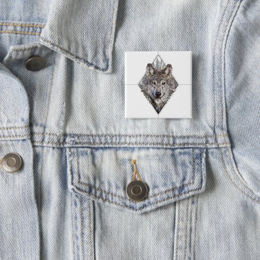 Wolf×woods Button (Beispiel)