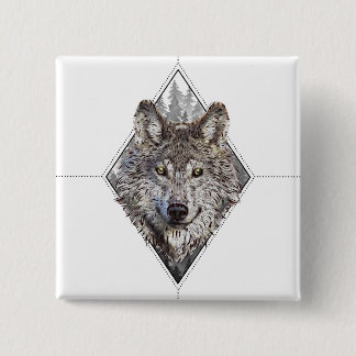 Wolf×woods Button