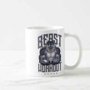 Wolf Workout Beast Gym Fitness Bodybuilding Muskel Kaffeetasse
