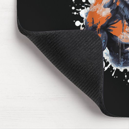 Wolf Workout Gym Fighter Bodybuilder  Mousepad (Ecke)