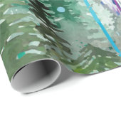 Wolf Wrapping Paper | Farbenfroher Wolf Geschenkpapier (Rolleneckpunkt)