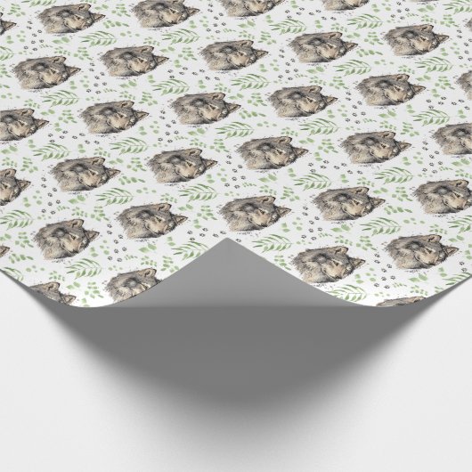 Wolf Wrapping Paper Geschenkpapier (Ecke)