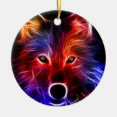 Wolf-Wunder Keramikornament (Vorne)