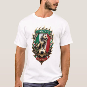 Wolf Wut Italien, Flaggenstolz Geschenk T-Shirt