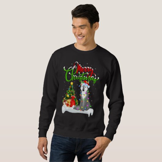 Wolf   Xmas Decorations Santa Wolf Christmas Sweatshirt (Vorne ganz)
