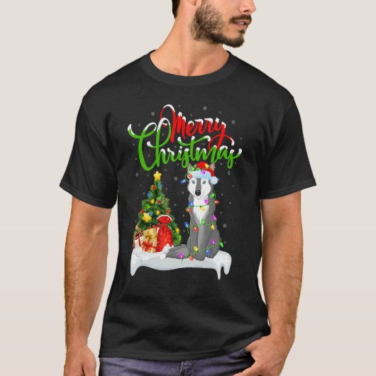 Wolf   Xmas Decorations Santa Wolf Christmas T-Shirt (Vorderseite)