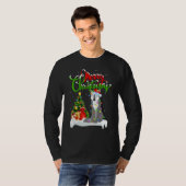 Wolf Xmas Decorations Santa Wolf Christmas T-Shirt (Vorne ganz)