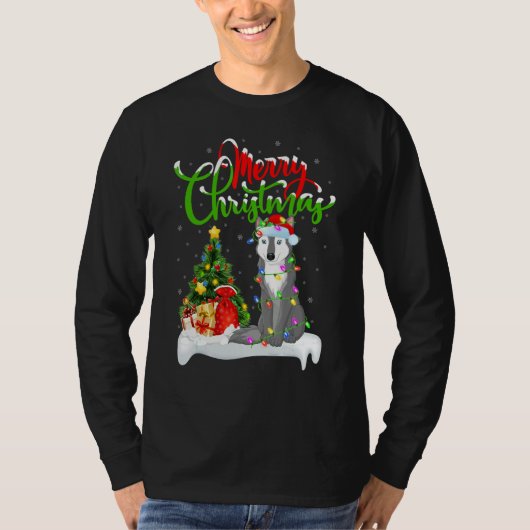 Wolf   Xmas Decorations Santa Wolf Christmas T-Shirt (Vorderseite)
