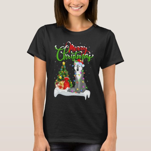 Wolf   Xmas Decorations Santa Wolf Christmas T-Shirt (Vorderseite)
