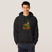 Wolf  Xmas Holiday Santa Wolf Christmas Tree Hoodie (Vorne ganz)
