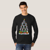 Wolf Xmas Holiday Wolf Christmas Tree T-Shirt (Vorne ganz)