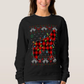 Wolf     Xmas Lights Ugly Christmas Sweater Sweatshirt (Vorderseite)