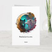 Wolf Yin Yang Grafikkarte Karte (Rückseite)