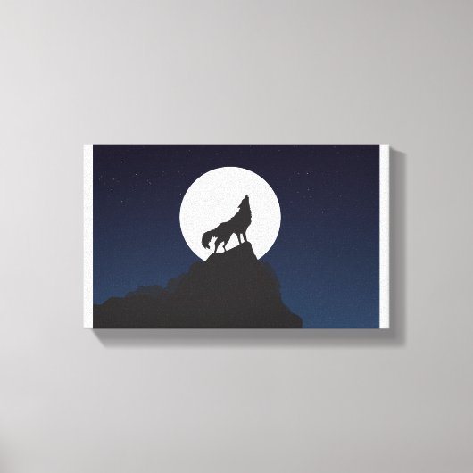 Wolf | Zazzle_Growshop. Leinwanddruck (Vorderseite)