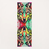 Wolf - Zeichnend Wolf - Wolf Yoga Mat Yogamatte (Vorderseite)