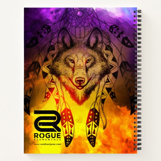 Wolf Zen Art/Sketch Book (Soft Cover) Notizblock (Rückseite)