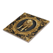 Wolf-Zierrahmen Fliese (Seite)