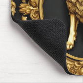 Wolf-Zierrahmen Mousepad (Ecke)