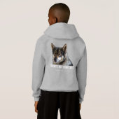 Wolf-ZipHoodie Hoodie (Schwarz voll)