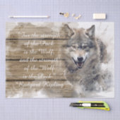 Wolf-Zitat Seidenpapier (Handwerk)