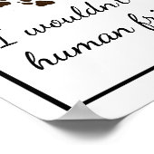 Wolf-Zitat von inspirierenden Tierfreunden Poster (Ecke)