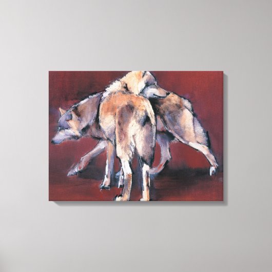 Wolf Zusammensetzung 2001 Leinwanddruck (Vorderseite)