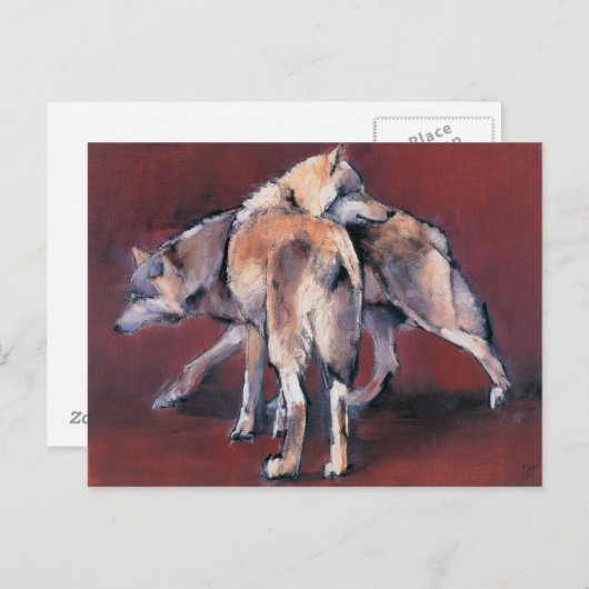 Wolf Zusammensetzung 2001 Postkarte (Vorne/Hinten)