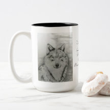 Wolf Zwei-Tone-Kaffee-Tasse