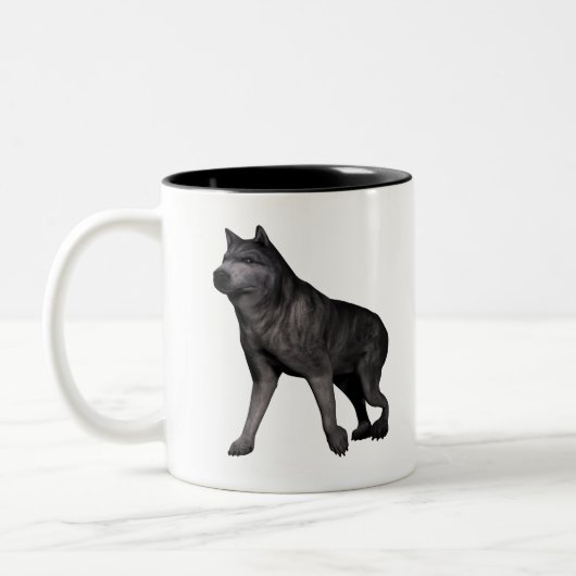 Wolf Zweifarbige Tasse (Links)