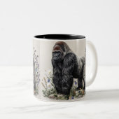 Wolf Zweifarbige Tasse (VorderseiteRechts)