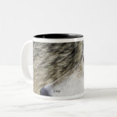 Wolf Zweifarbige Tasse (Vorderseite Links)