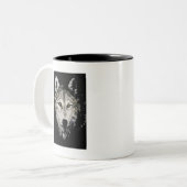 Wolf Zweifarbige Tasse (Vorderseite Links)