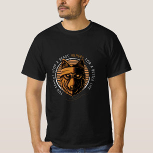 Wolfbestie mit Life Quotes T-Shirt