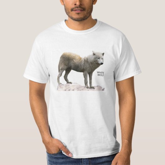 Wolfbild für den T - Shirt von Männern (Vorderseite)