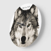 Wolfbild für die Acrylwand Große Wanduhr (Winkel)