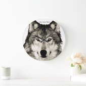 Wolfbild für die Acrylwand Große Wanduhr (Zuhause)
