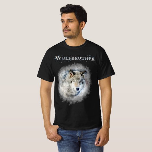 Wolfbrother Dark Version Wheel of time inspired T-Shirt (Vorne ganz)