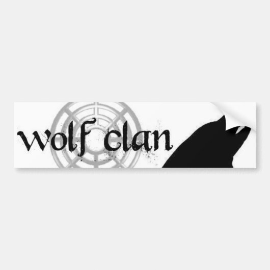 Wolfclan bumpersticer autoaufkleber (Vorne)