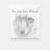 Wolfdecke Fleecedecke (Vorderseite)