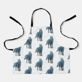 Wolfdog auf Eis, Kinder Schürze (Vorderseite)