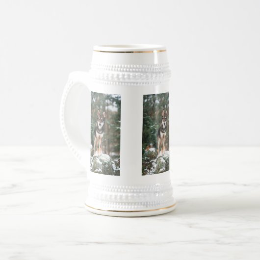 Wolfdog Bierglas (Vorderseite Links)