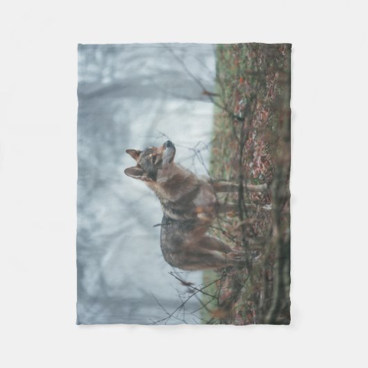 Wolfdog Fleece Blanket (Vorderseite)